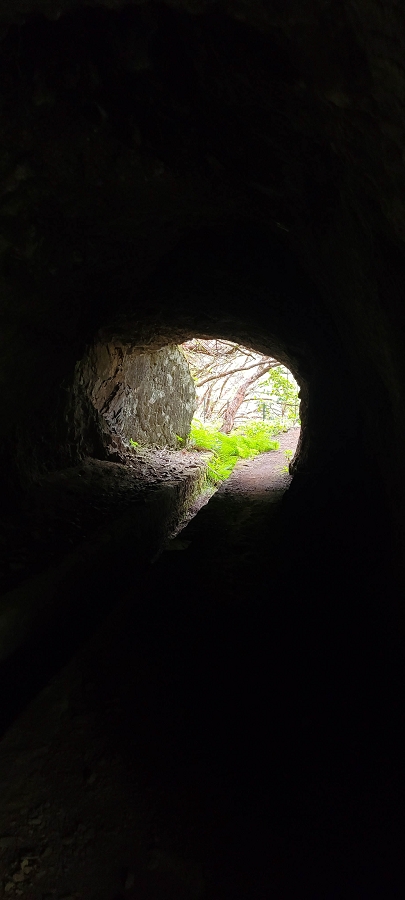 20 de junho de 2024 Túnel da Levada da Rocha Vermelha, a lagoa verde e o Furado Velho — Até ao Furado Velho — foto 2