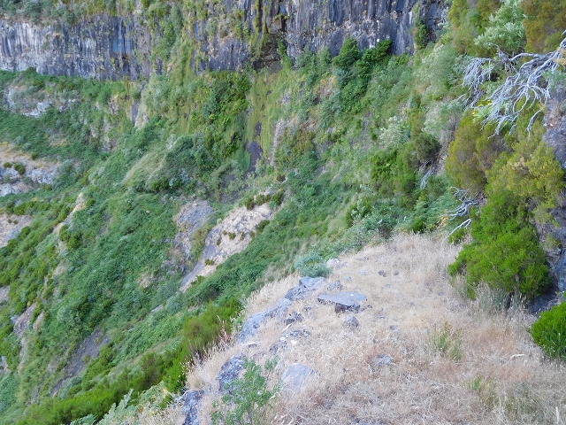 21.07.2015 Cascalho von Pedras, Levada das Rabaças und Lombo do Mouro — Weiter auf dem alten Zugangsweg zum Rabacas-Tunnel — Foto 4