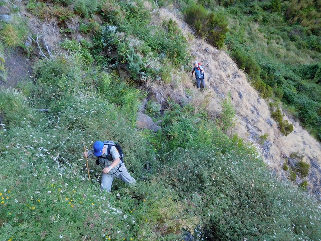 21.07.2015 Cascalho von Pedras, Levada das Rabaças und Lombo do Mouro — Weiter auf dem alten Zugangsweg zum Rabacas-Tunnel — Foto 10