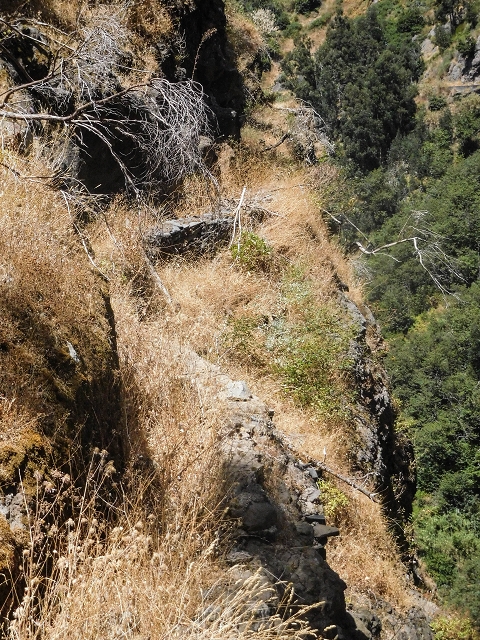 Levada do Cidrao — Der alte ausgesetzte Verlauf — Foto 9