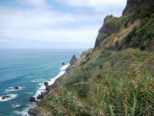 22.08.2017 Poco das Pulgas, Os Arredados und die Miradouros an der Nordküste — Miradouro zwischen Faja da Areia und Ponta Delgada — Foto 2
