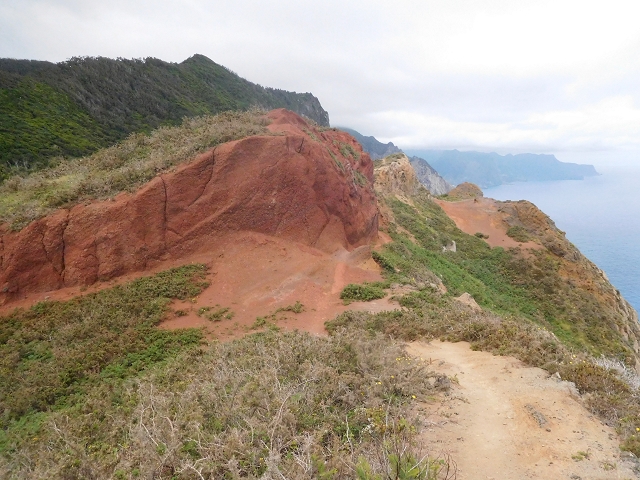 23 June 2016 Canical - Boca do Risco — On the cliff path as far as the Pico das Rocadas and on to the saddle — photo 26