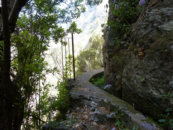 23 July 2013 Levada do Curral e Castelejo — To the tunnel behind the waterfall — photo 10
