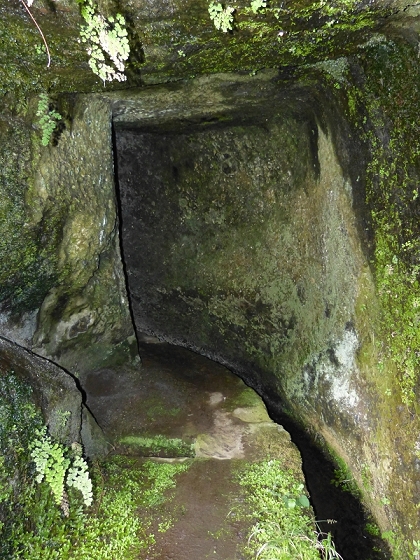 23 July 2013 Levada do Curral e Castelejo — To the tunnel behind the waterfall — photo 23