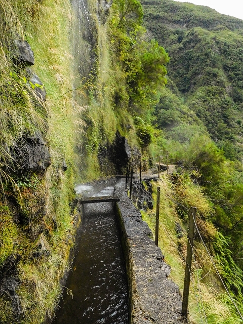13 August 2017 The great tunnel-rat diploma: From the Madre of the Levada do Norte to the gravel track from Ginjas to Estanquinhos — Crossing of the western arm of the western main branch of the Ribeira do Inferno — photo 4