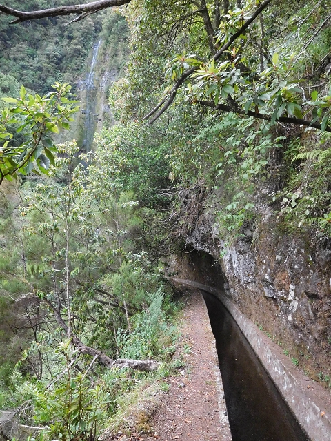 13 August 2017 The great tunnel-rat diploma: From the Madre of the Levada do Norte to the gravel track from Ginjas to Estanquinhos — Crossing of the eastern arm of the western main branch of the Ribeira do Inferno — photo 4