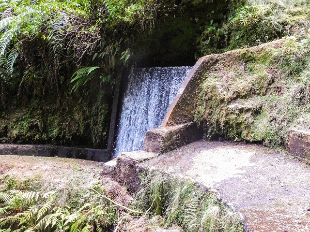13 August 2017 The great tunnel-rat diploma: From the Madre of the Levada do Norte to the gravel track from Ginjas to Estanquinhos — Crossing of the eastern arm of the western main branch of the Ribeira do Inferno — photo 6