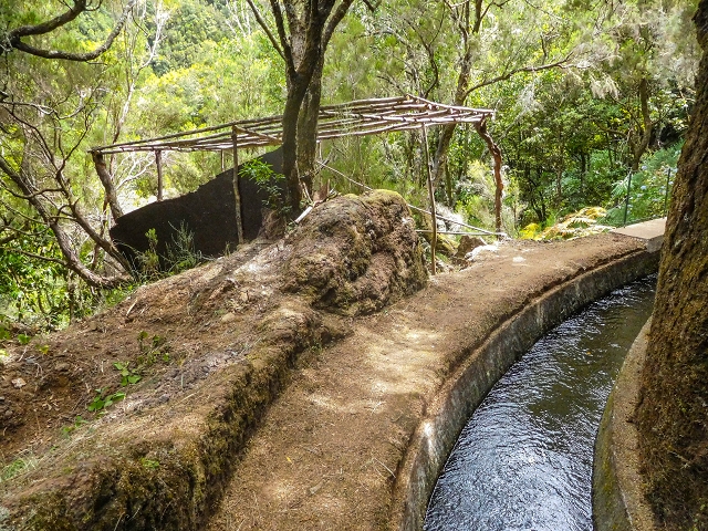 13 August 2017 The great tunnel-rat diploma: From the Madre of the Levada do Norte to the gravel track from Ginjas to Estanquinhos — A possible descent to the Vereda Pau Branco — photo 10