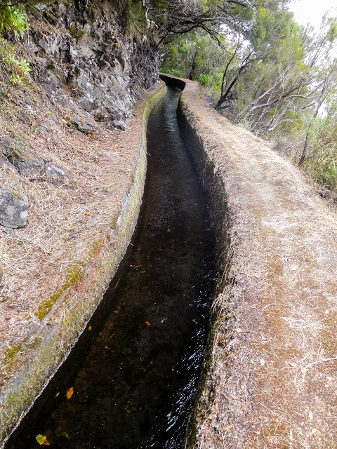 13 August 2017 The great tunnel-rat diploma: From the Madre of the Levada do Norte to the gravel track from Ginjas to Estanquinhos — The second-to-last tunnel and the view of Sao Vicente beginning — photo 5