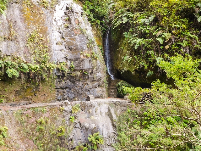 13 August 2017 The great tunnel-rat diploma: From the Madre of the Levada do Norte to the gravel track from Ginjas to Estanquinhos — Crossing of the Corrego da Beira do Lombo Queimado — photo 1