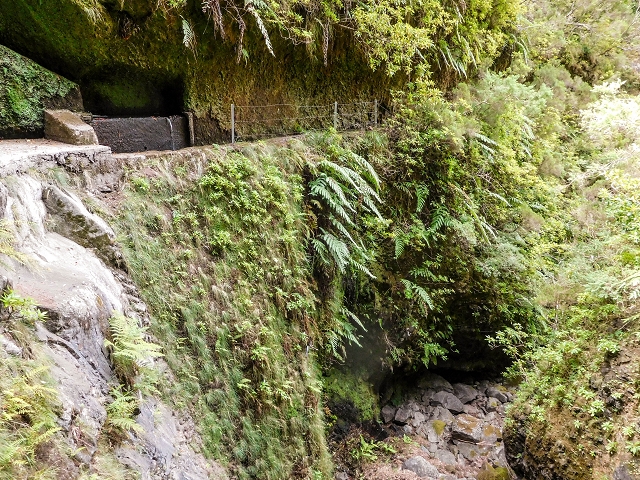 13 August 2017 The great tunnel-rat diploma: From the Madre of the Levada do Norte to the gravel track from Ginjas to Estanquinhos — Crossing of the Corrego da Beira do Lombo Queimado — photo 7