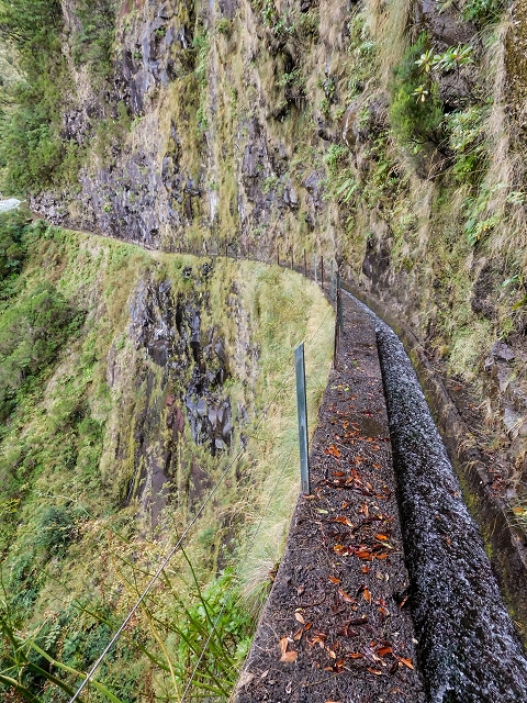 13 August 2017 The great tunnel-rat diploma: From the Madre of the Levada do Norte to the gravel track from Ginjas to Estanquinhos — Past the levada house to the great gorge of the Ribeira do Agua do Vento — photo 7