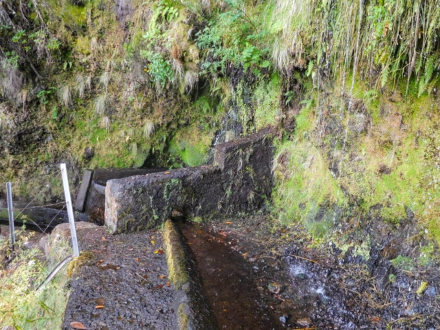 13 August 2017 The great tunnel-rat diploma: From the Madre of the Levada do Norte to the gravel track from Ginjas to Estanquinhos — The window at the crossing of the Ribeira de Joao Delgado — photo 8