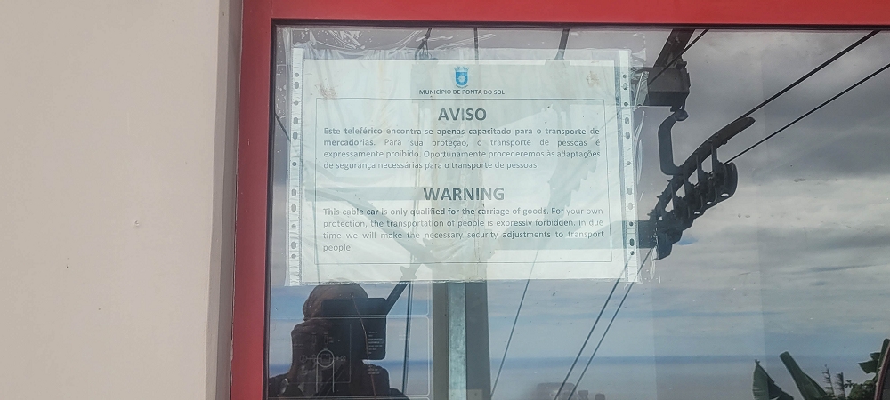 27.06.2022 Bananenwanderung rund um Madalena do Mar — Die kuriose Seilbahn und der Abstieg zur Talstation — Foto 4