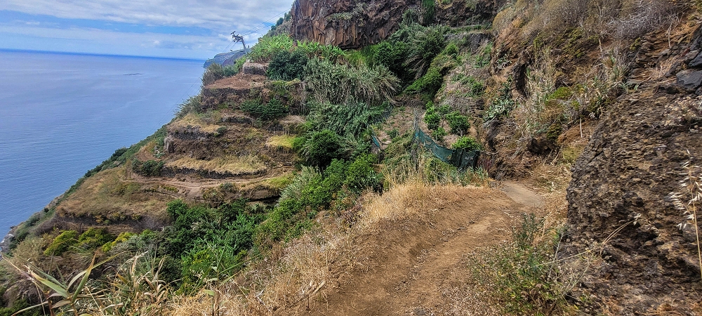 27.06.2022 Bananenwanderung rund um Madalena do Mar — Die kuriose Seilbahn und der Abstieg zur Talstation — Foto 9