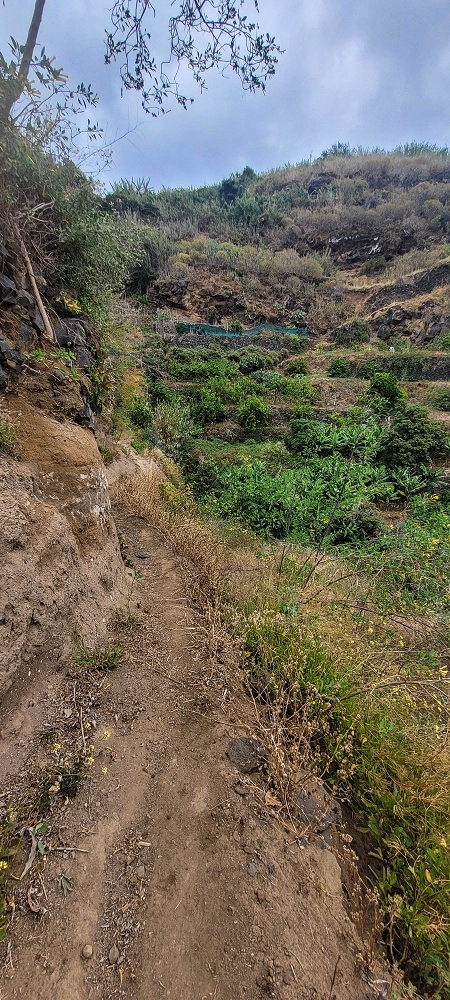 27.06.2022 Bananenwanderung rund um Madalena do Mar — Die kuriose Seilbahn und der Abstieg zur Talstation — Foto 12