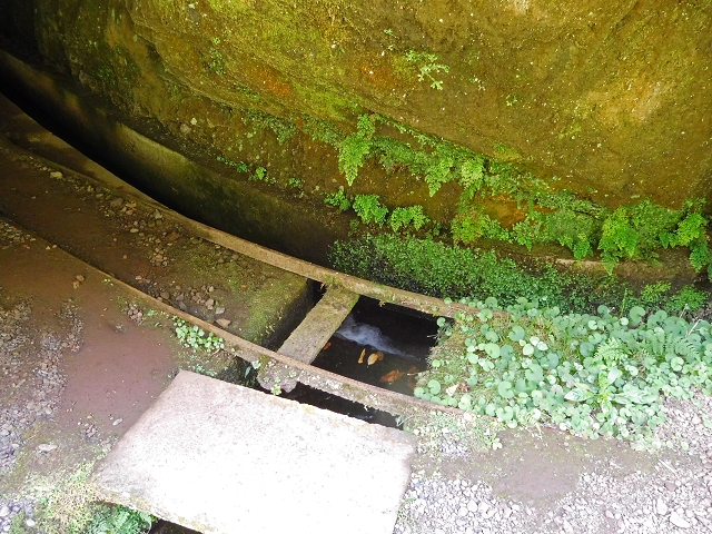 Levada da Serra do Faial — Alter Verlauf der Levada do Pico Ruivo (teilweise aktuelle Levadinha Joao de Deus und Spuren ab der Röhre von der Levadinha) — Foto 2