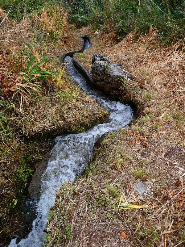 Levada do Pico do Arvoredo — Vertikal von der ER-205 zur ER-204, Speicherbecken — Foto 8