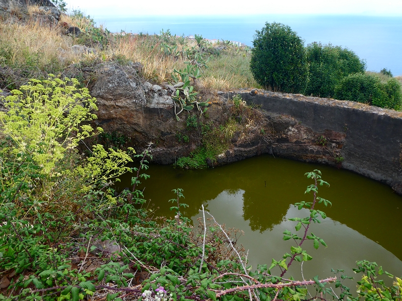 Levada do Pico do Arvoredo — Vertikal von der ER-205 zur ER-204, Speicherbecken — Foto 10