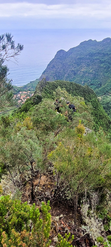 30.06.2022 Anspruchsvolle Besteigung des Pico do Meio Dia — Aufstieg über den Grat zum Gipfel des Pico do Meio Dia — Foto 16