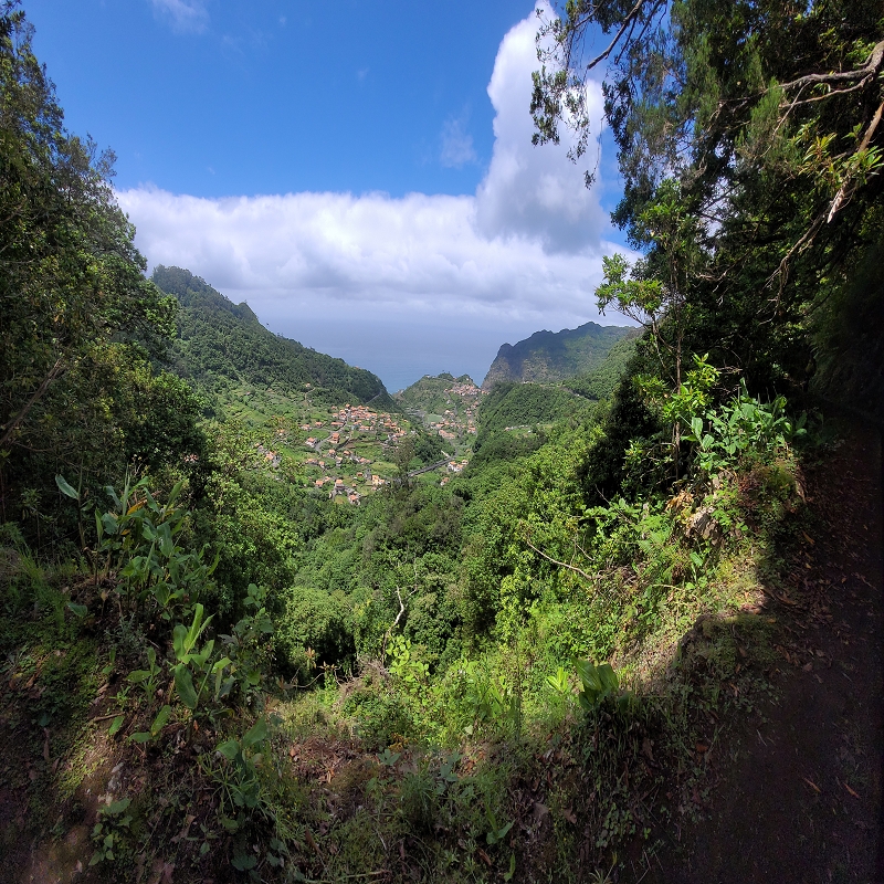 30.06.2022 Anspruchsvolle Besteigung des Pico do Meio Dia — Auf der Levada da Achada Grande — Foto 4