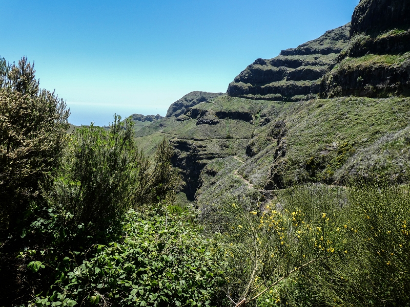 Levada do Lombo do Mouro — Beginn ('Madre') an der ER 110, das Felstor und die ersten 100 Meter — Foto 10