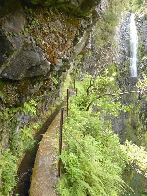 Levada do Seixal — Passage der Ribeira da Hortela — Foto 2